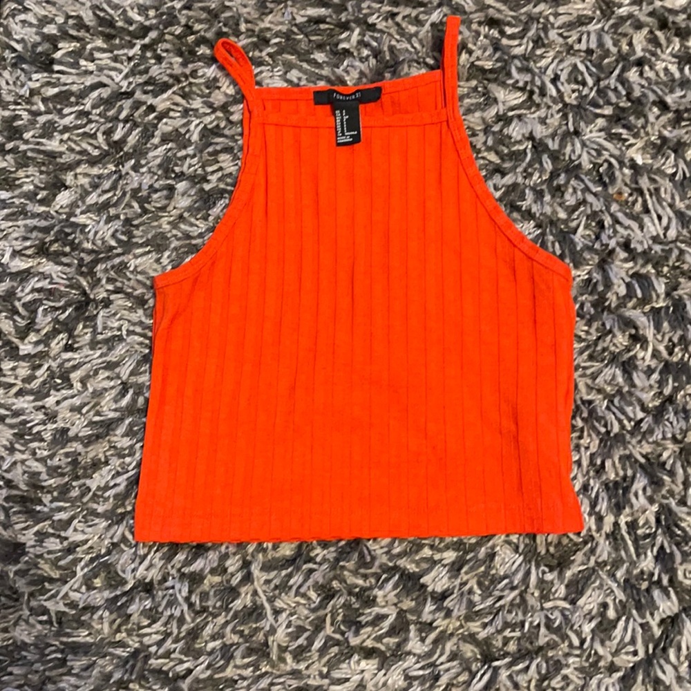 Women’s ribbed cropped tank